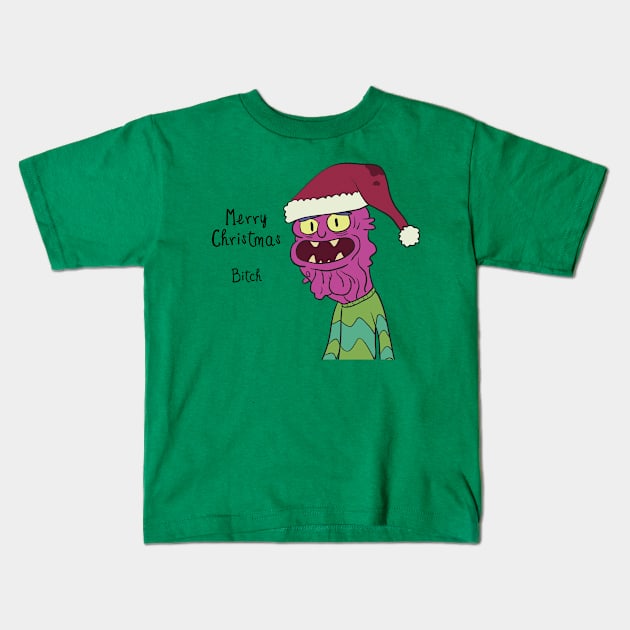 Scary Terry Merry Xmas Bitch - Rick and Morty Kids T-Shirt by Hentaichimp